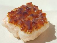 Citrine mined in New Hampshire USA in 1994.